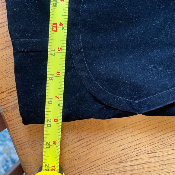 Gallery Velvet Double Breasted Black Pea Coat Blazer Size S - Picture 15 of 16